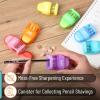imageMr Pen Pencil Sharpener ampamp Eraser 8 Pack Bright Colors 2 Sharpening Holes Handheld Pencil SharpenerBright Colors