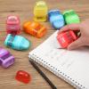 imageMr Pen Pencil Sharpener ampamp Eraser 8 Pack Bright Colors 2 Sharpening Holes Handheld Pencil SharpenerBright Colors