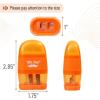 imageMr Pen Pencil Sharpener ampamp Eraser 8 Pack Bright Colors 2 Sharpening Holes Handheld Pencil SharpenerBright Colors