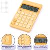 imageMr Pen Standard Function Calculator 12 Digits Small Calculator Pastel Green Solar CalculatorsOrange