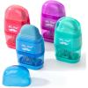imageMr Pen Pencil Sharpener ampamp Eraser 8 Pack Bright Colors 2 Sharpening Holes Handheld Pencil SharpenerColorful Eraser