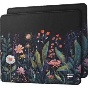 imageMr Pen Mouse Pad 125quotx 105quot 2 Pack Black Pattern Laptop and Computer Mouse Pad Gaming AntiSlip Rubber BaseGarden Flowers