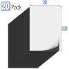 imageMr Pen Flexible Magnetic Sheets with Adhesive Backing 12quot x 16quot 40 Pack Magnet Sheets with Adhesive4 x 6