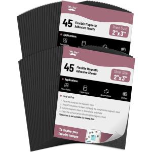 imageMr Pen Flexible Magnetic Sheets with Adhesive Backing 12quot x 16quot 40 Pack Magnet Sheets with Adhesive2 x 3