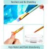 imageMr Pen Artist Paint Brushes for Acrylic Painting 10 pcs Berry Bloom Ergonomic Wooden Handle Synthetic Bristles in Different Sizes ampamp Shapes Watercolor BrushesMint Whisper