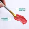 imageMr Pen Artist Paint Brushes for Acrylic Painting 10 pcs Berry Bloom Ergonomic Wooden Handle Synthetic Bristles in Different Sizes ampamp Shapes Watercolor BrushesSoft Gray