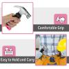 imageMr Pen Nail Assortment Kit and 8oz Small Hammer for Picture Hanging Purple Hammer 600 pcs Small Nails for Hanging PicturesPink