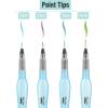 imageMr Pen Watercolor Brush Pens 4 pcs Blue Set Watercolor Brushes Set Water Brush Pen