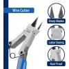 imageMr Pen Wire Cutter 6 Inch 5 Pack Green ampamp Ivory Ergonomic Rubber Handle Spring Loaded Wire Cutters for Crafting Snips Flush Cut Pliers Diagonal Cutting PliersBlue