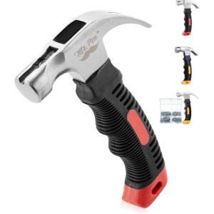 imageMr Pen Nail Assortment Kit and 8oz Small Hammer for Picture Hanging Purple Hammer 600 pcs Small Nails for Hanging PicturesRed