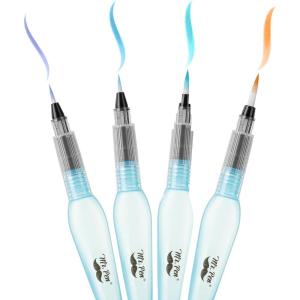 imageMr Pen Watercolor Brush Pens 4 pcs Blue Set Watercolor Brushes Set Water Brush Pen