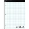imageMr Pen Graph Paper 24 Pack 30 SheetsPack 85quotx11quot 4x4 4 Squares Per Inch Math Graph Paper Pad Computation PadsWhite 3Hole Punched