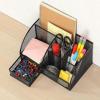 imageMr Pen Mesh Desk Organizer  Black PenPencil Holder with Multiple Compartments