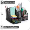 imageMr Pen Mesh Desk Organizer  Black PenPencil Holder with Multiple Compartments