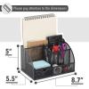 imageMr Pen Mesh Desk Organizer  Black PenPencil Holder with Multiple Compartments