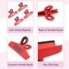 imageMr Pen Magnetic Bag Clips 4 Pack 5 Inches Wide Pink Shades Heavy Duty Clips for Food Packages Chip Bag Clip for FridgeRed