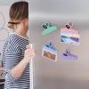 imageMr Pen Magnetic Bag Clips 4 Pack 5 Inches Wide Pink Shades Heavy Duty Clips for Food Packages Chip Bag Clip for FridgeSpring