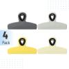 imageMr Pen Magnetic Bag Clips 4 Pack 5 Inches Wide Pink Shades Heavy Duty Clips for Food Packages Chip Bag Clip for FridgeYellow and Gray