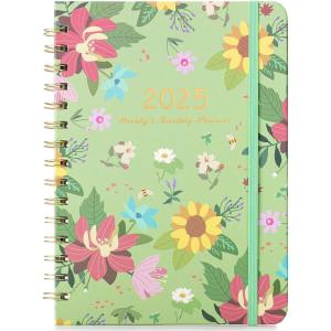 image2026 Planner Weekly and Monthly Calendar Planner for Women Jan 2026  Dec 2026 Hardcover Planning Agenda book Spiral Bound Inner Pocket Perfect for School Office Supplies 63quot x 85quotGarden Mint