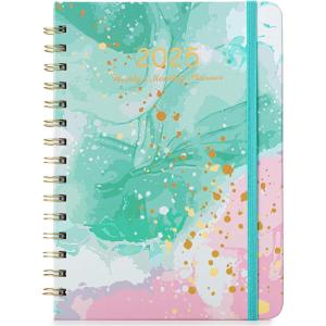 image2026 Planner Weekly and Monthly Calendar Planner for Women Jan 2026  Dec 2026 Hardcover Planning Agenda book Spiral Bound Inner Pocket Perfect for School Office Supplies 63quot x 85quotAbstract Splash