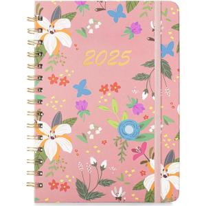 image2026 Planner Weekly and Monthly Calendar Planner for Women Jan 2026  Dec 2026 Hardcover Planning Agenda book Spiral Bound Inner Pocket Perfect for School Office Supplies 63quot x 85quotBlossom Pink