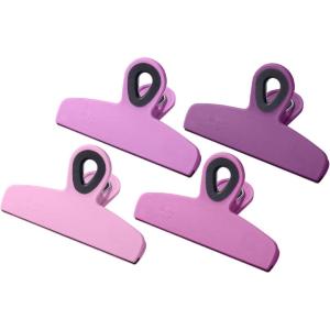 imageMr Pen Magnetic Bag Clips 4 Pack 5 Inches Wide Pink Shades Heavy Duty Clips for Food Packages Chip Bag Clip for FridgePink Shades