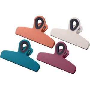 imageMr Pen Magnetic Bag Clips 4 Pack 5 Inches Wide Pink Shades Heavy Duty Clips for Food Packages Chip Bag Clip for FridgeTeal and Coral