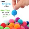 imageMr Pen  250 1 Inch Multicolor Faux Fur Pom Poms ampamp 50 Googly Eyes Craft Pom Poms for DIY Christmas Decor