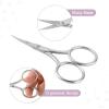 imageMr Pen Embroidery Scissors Curved 2 Pack 35 Inch Silver Embroidery Scissors Small2 pcs