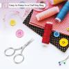 imageMr Pen Embroidery Scissors Curved 2 Pack 35 Inch Silver Embroidery Scissors Small4 pcs