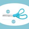 imageMr Pen Kids Scissors Bulk 5 Inch 24 Pack Bright Color Stainless Steel Blunt Tip ampamp Ergonomic Plastic HandleModern Shades
