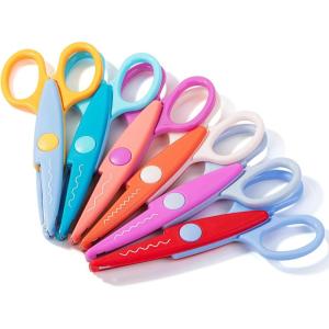 imageMr Pen Craft Scissors Decorative Edge 6 Pack Spring Colors Zig Zag Scissors for CraftingJewel Colors