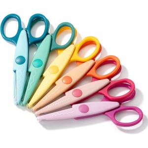 imageMr Pen Craft Scissors Decorative Edge 6 Pack Spring Colors Zig Zag Scissors for CraftingSunny Meadows
