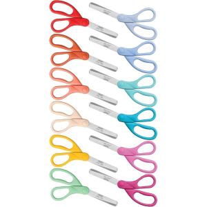 imageMr Pen Kids Scissors Bulk 5 Inch 24 Pack Bright Color Stainless Steel Blunt Tip ampamp Ergonomic Plastic HandleModern Shades