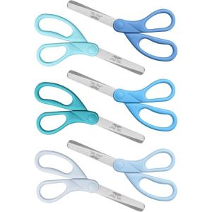 imageMr Pen Kids Scissors Bulk 5 Inch 24 Pack Bright Color Stainless Steel Blunt Tip ampamp Ergonomic Plastic HandleOcean Whisper