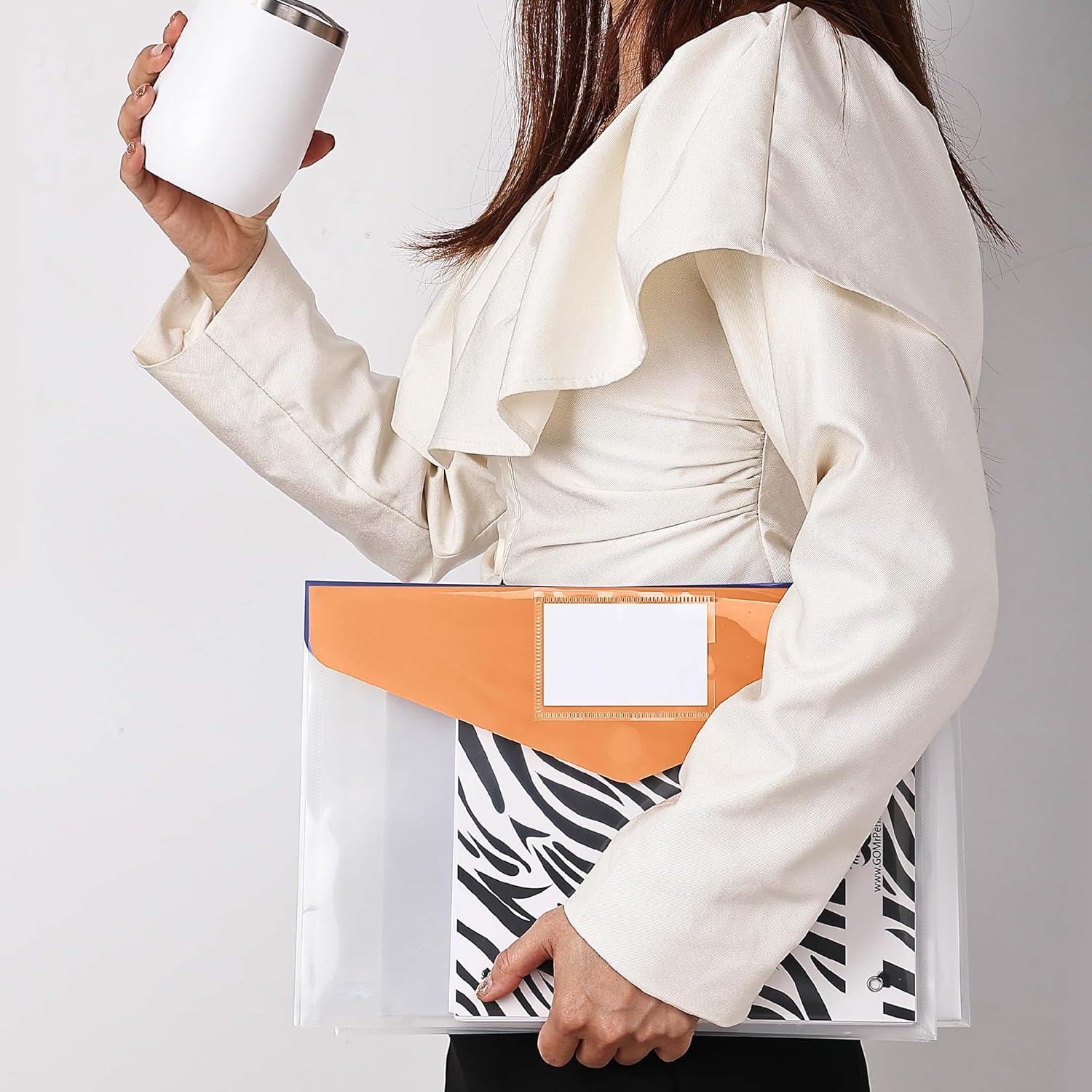 imageMr Pen Clear Plastic Envelopes 10 Pack A4 Letter Size Velvet Heat Clear Folders for Documents Plastic Envelopes for DocumentsVelvet Heat