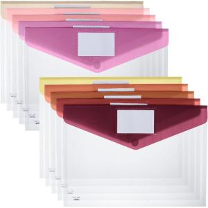 imageMr Pen Clear Plastic Envelopes 10 Pack A4 Letter Size Velvet Heat Clear Folders for Documents Plastic Envelopes for DocumentsRosy Ember