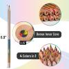 imageMr Pen Rainbow Pencils for Kids and Adults 10 pcs DuoLine Color Barrel 4 Color in 1 Rainbow Colored Pencils Kids and Adults Christmas Gift