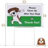 imageMr Pen No Pooping Dog Signs for Yard 2 Pack Clean Up After Your Dog Signs with HStake Stand WaterproofGreen 1