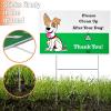 imageMr Pen No Pooping Dog Signs for Yard 2 Pack Clean Up After Your Dog Signs with HStake Stand WaterproofGreen 2