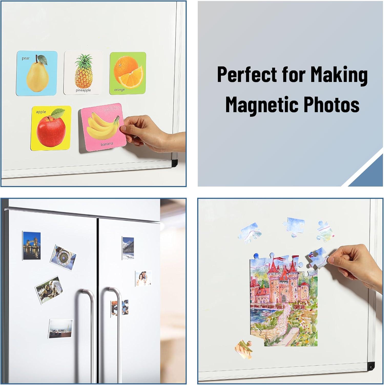 imageMr Pen Flexible Magnetic Sheets with Adhesive Backing 8quot x 10quot 30 Pack Magnet Sheets with Adhesive12 x 16