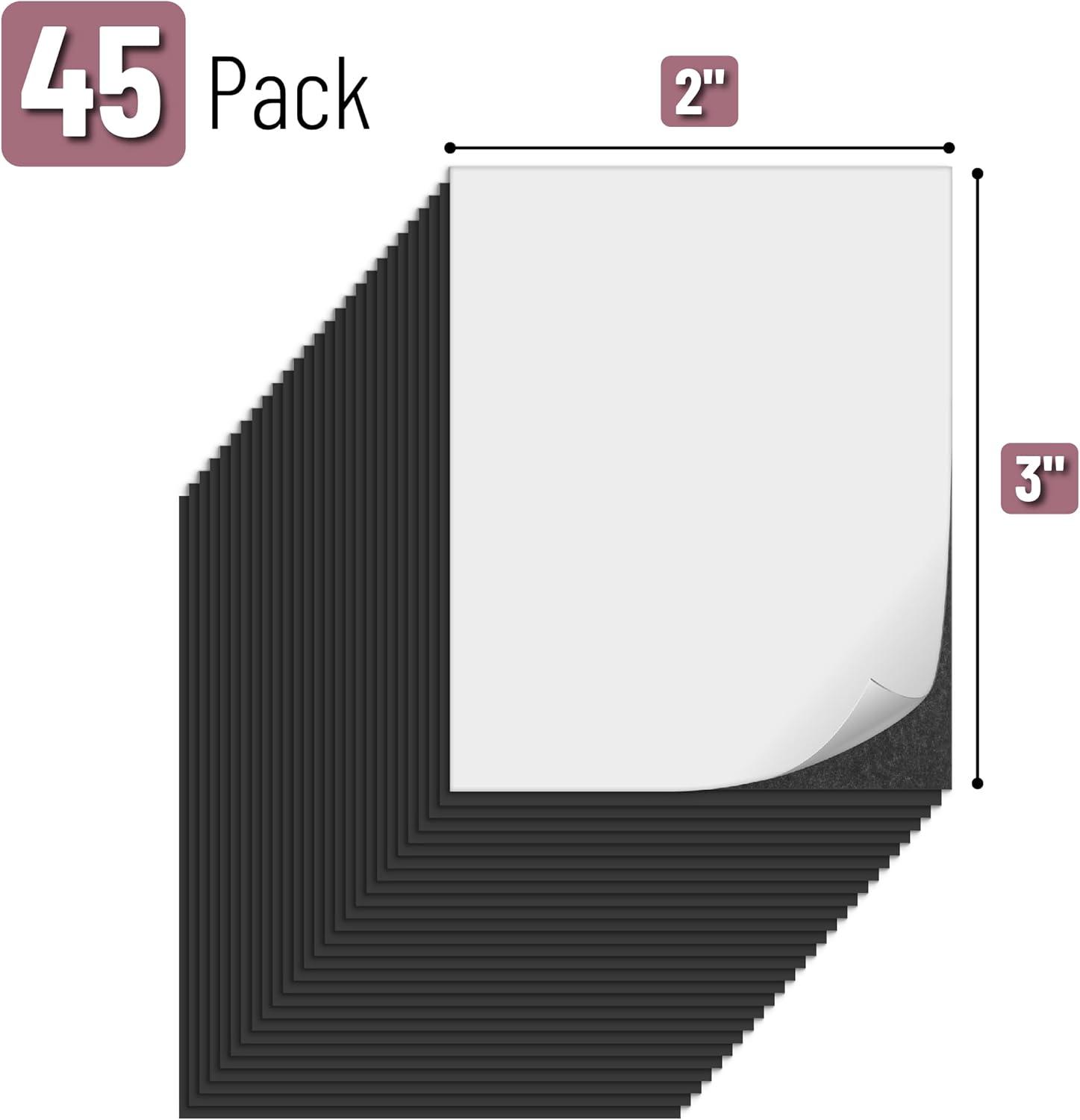 imageMr Pen Flexible Magnetic Sheets with Adhesive Backing 8quot x 10quot 30 Pack Magnet Sheets with Adhesive2 x 3