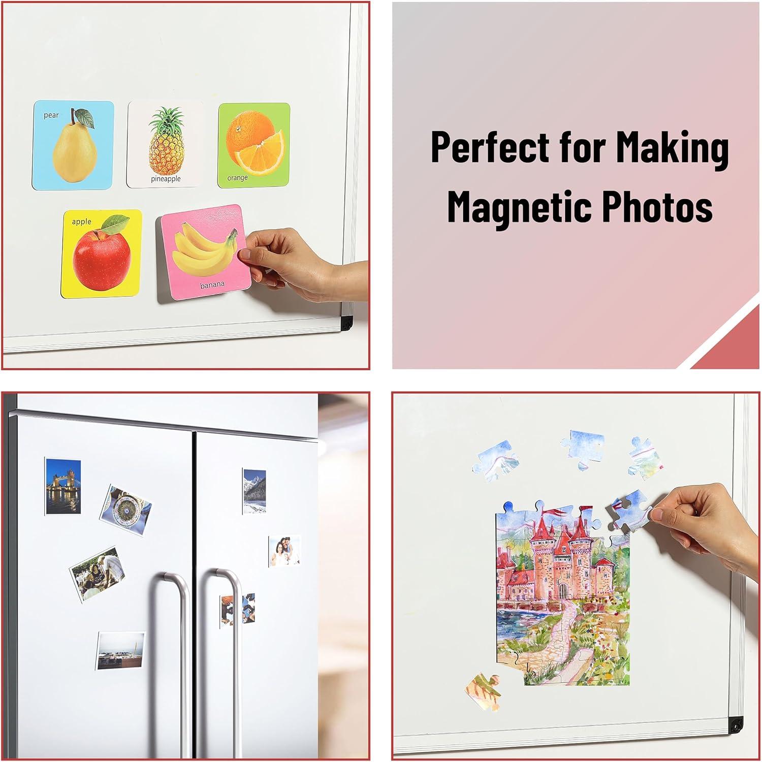 imageMr Pen Flexible Magnetic Sheets with Adhesive Backing 8quot x 10quot 30 Pack Magnet Sheets with Adhesive4 x 6