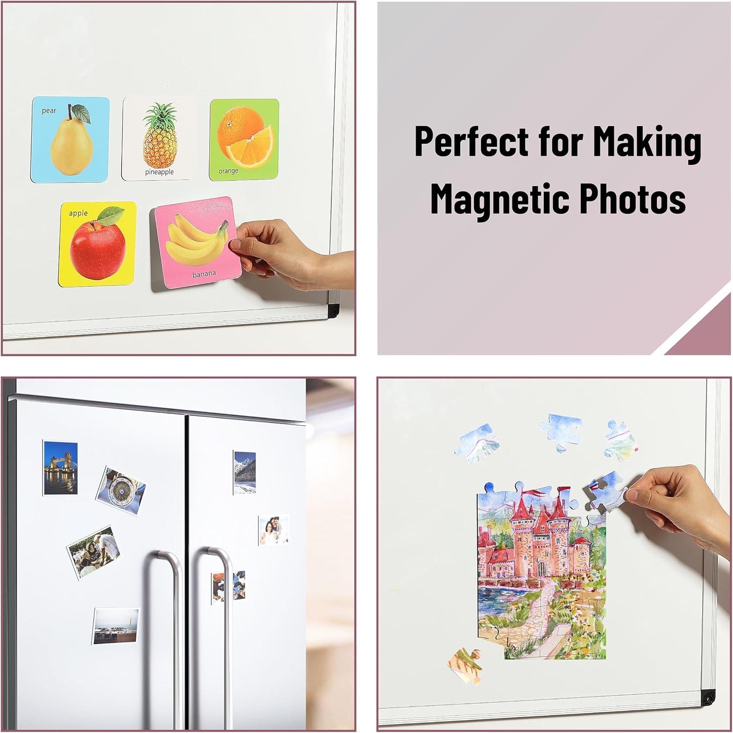 imageMr Pen Flexible Magnetic Sheets with Adhesive Backing 8quot x 10quot 30 Pack Magnet Sheets with Adhesive5 x 7
