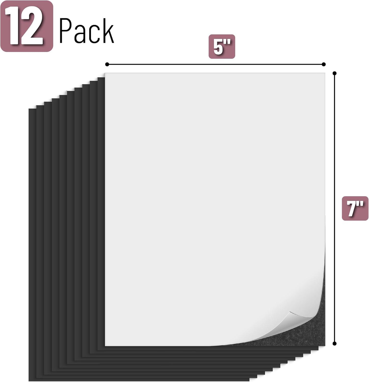 imageMr Pen Flexible Magnetic Sheets with Adhesive Backing 8quot x 10quot 30 Pack Magnet Sheets with Adhesive5 x 7