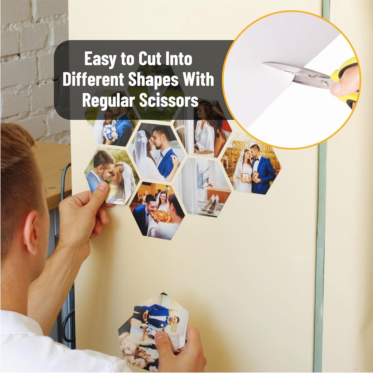 imageMr Pen Flexible Magnetic Sheets with Adhesive Backing 8quot x 10quot 30 Pack Magnet Sheets with Adhesive8 x 10