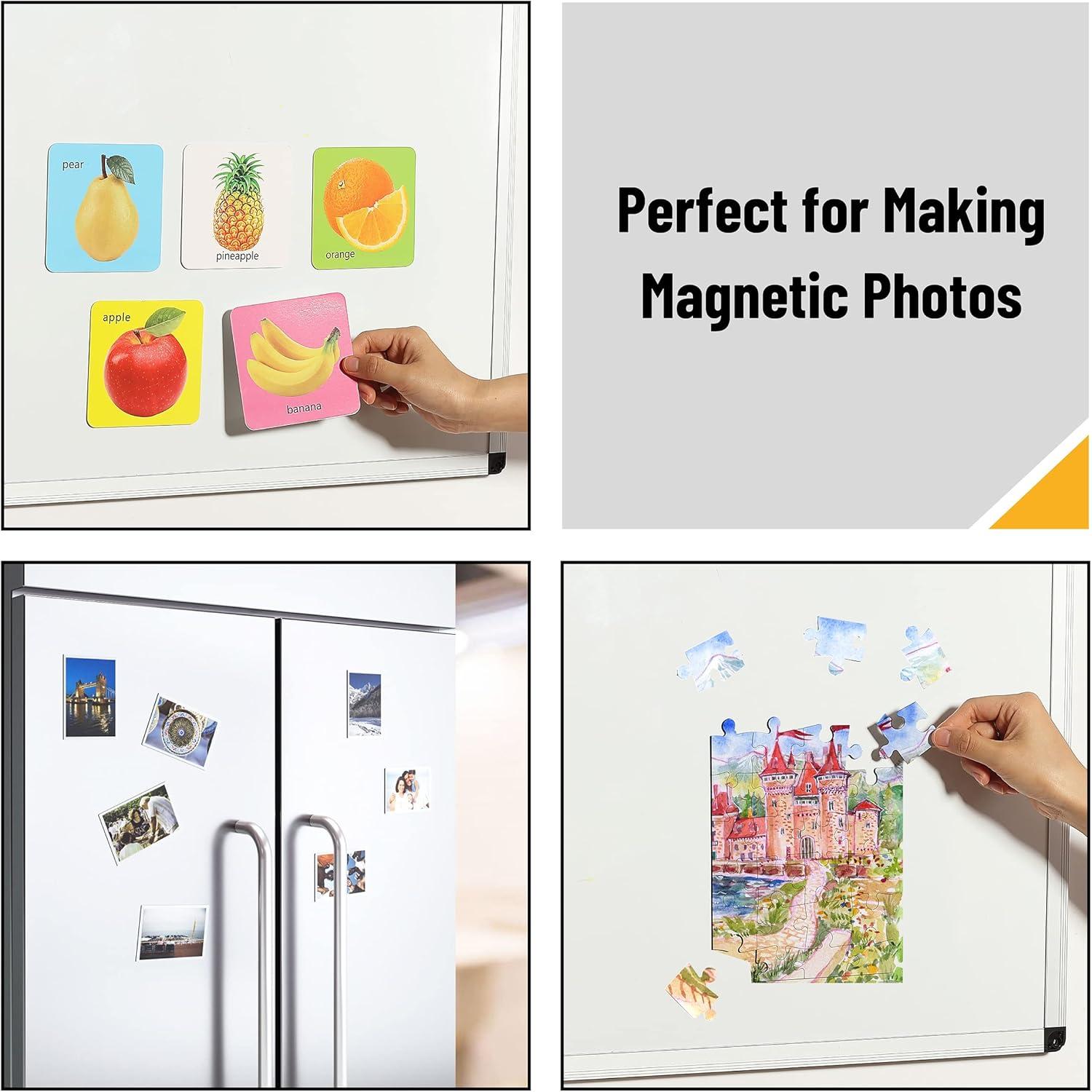 imageMr Pen Flexible Magnetic Sheets with Adhesive Backing 8quot x 10quot 30 Pack Magnet Sheets with Adhesive8 x 10
