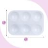 imageMr Pen Plastic Paint Palette 30 Pack 6 Wells White Rectangular Paint Tray Palette for Painting DIY Craft