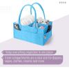 image:imageMr Pen Baby Diaper Caddy Organizer 2 Pack Blue Inside Large Baby Caddy Organizer with Handle Collapsible amp PortableBlue
