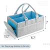 image:imageMr Pen Baby Diaper Caddy Organizer 2 Pack Blue Inside Large Baby Caddy Organizer with Handle Collapsible amp PortableBlue Inside